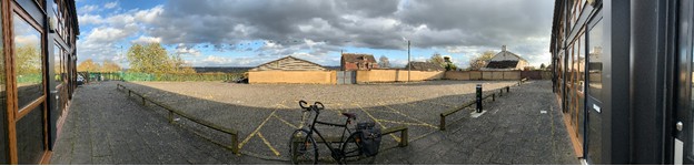 The empty car park during Covid-19